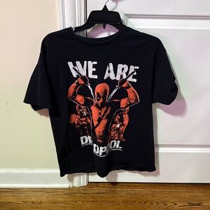 Marvel Black and Red Deadpool Kids T-Shirt